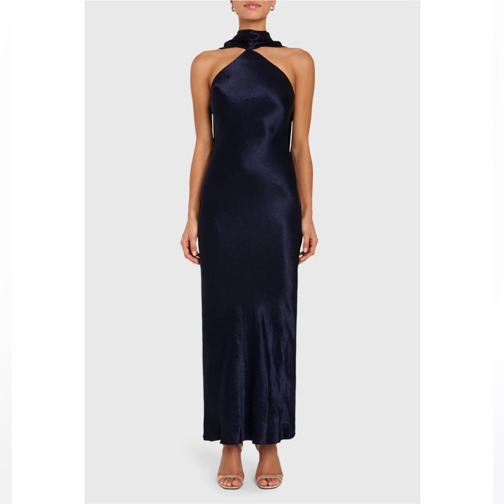Amanda Uprichard Navy Maxi Dress